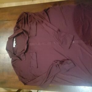 Calvin Klein Sheer Button Up